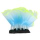 thumbnail image 4 of Lechuga fluorescente para pecera, decoración de coral, simulación de plantas marinas, decoración paisajística para acuarios, azul, 4 of 14