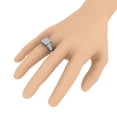 thumbnail image 4 of 1 1/2 Carat Pave Set Diamond Engagement Ring Band in 14K White Gold (Ring Size 4.75), 4 of 5