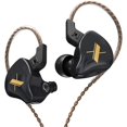 thumbnail image 1 of wonima11 KZ EDX in-Ear Monitors, HiFi Stereo Stage/Studio IEM Wired Noise Isolating Sport Earphones/Earbuds/Headphones with Detachable Cable 2Pin for Musician Audiophile (Without Mic, Black), 1 of 1