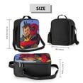 thumbnail image 2 of Deadpool And Wolverine Lunch Bag Portable Insulated Lunch Box Large Capacity Tote Bag Zipper Net Pocket 10.5 x 8 x 4.5 Inch., 2 of 3