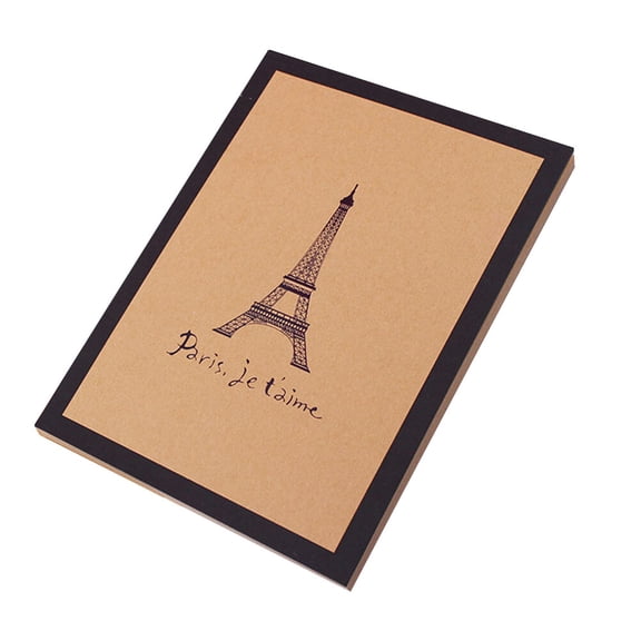 BESTOYARD Travel Photo Book Diy Scrapbook Album Brown 1Pack