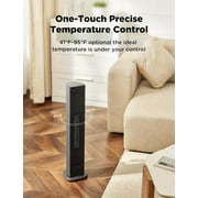 Pelonis 30 Tower Heater, Ceramic, Indoor Electric, Oscillating, 1,500 Watts, Remote Control, Black
