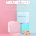 thumbnail image 4 of Mini Pocket Printer Thermal Printer For Smart Phone Portable Thermal Printer For Pictures And Retro-Style Photos Inkless Printer Gift For Travel Study Home Office  C9 Pink, 4 of 8
