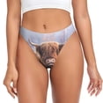 thumbnail image 1 of Balery Cow Tangas de Algodón para Mujer con Estampado – Ropa Interior Sexy, Transpirable, G-string-X-Small, 1 of 6