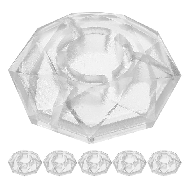 HEATSHAKING 6pcs Guitar Effects Cap Transparent Plastic Footswitch Topper Stable Foot Control for Electric Guitars