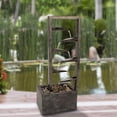 thumbnail image 1 of Modern Decorative Concrete & Metal Electric 7-Tier Water Fountain, 1 of 1