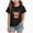 A638-Black, variant on NOLDARES Girl 's Casual Short Sleeve Loose Shirt Christmas T-Shirt Trendy Going Out Crew Neck Summer Fall Graphic Tees,A638-White