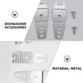 thumbnail image 3 of RENACLIPY 4Pcs Dishwasher Anchor Bracket Metal Silver Secure Dishwasher Kitchen Use, 3 of 8