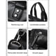 thumbnail image 5 of Qarigey Bolso de hombro de gran capacidad multifunción de cuero de mensajero Vintage, bolsos de mano, maletín de documentos de oficina para Fitness, Envolturas para manijas de equipaje Marrón Qarigey AP015008-02, 5 of 6