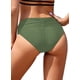 thumbnail image 2 of Bañador de Mujer Hipster Bikini Bottoms Cobertura Completa Bañador de Cintura Alta Acanalada Verde Oliva CH Verde Oliva CH Xishao ropa, 2 of 2