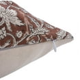 thumbnail image 2 of Fabdivine Block Print Throw Pillow Cover, 18x18 inch Duck Canvas, Handmade, Brown, 2 of 5