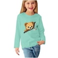 thumbnail image 5 of WRKEKC Girls Long Sleeve T-Shirts, Boys Long Sleeve Shirts, Boys' and Girls' Long Sleeve Bear Print Cute Crew Neck Casual Tops, 5 of 6