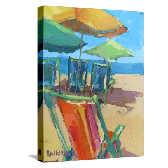 Art.com Beach Days Stretched Canvas Print Wall Art by Page Pearson Railsback, 12" x 16"