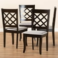 thumbnail image 6 of Bowery Hill 17.9'' Modern Oak Wood Dining Chair in Espresso/Gray (Set of 4), 6 of 7