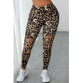 thumbnail image 3 of ABPHQTO Leggings deportivos de leopardo ahuecados para mujer, 3 of 5