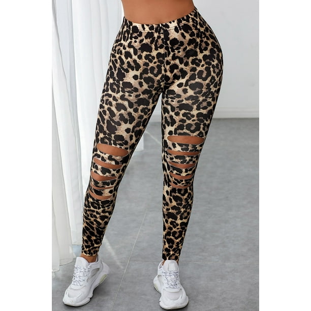 Leopard top leggings walmart