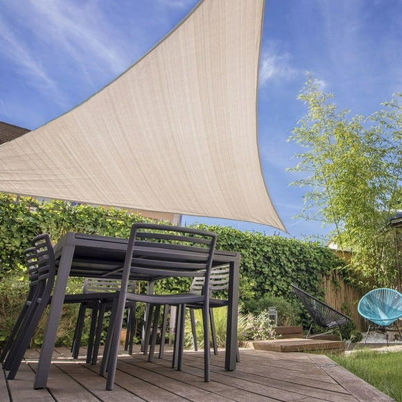 Vela de sombra Canopy Coolaroo lista para colgar, 5 kg, 5,03 x 5,03 x 5,03 m
