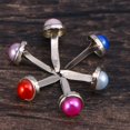 thumbnail image 4 of Mini Brads Beads Brads Pattern Bag Clips Metal Round Brads for Paper Craft Punching Scrapbooking DIY 50 Pieces Sincero Hogar, 4 of 6