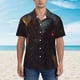 thumbnail image 2 of Balery Cool Skull Western Cowboy Camisas hawaianas de manga corta para hombre, camisas playeras de corte holgado, camisas de vacaciones con botones,Large, 2 of 7