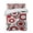 Red, variant on Quilts Full Size Bedding Set, Red Grey Abstract Lightweight Quilted Comforter, Modern Geometric Polka Dot Soft Reversible Bedspread Coverlet with Pillow Covers for All Season, 78" x 90"