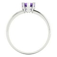 thumbnail image 4 of 1.25 ct Heart Cut Natural Amethyst Solitaire Engagement Ring for Women in 18K White Gold, 4 of 5