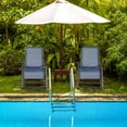 thumbnail image 4 of Costway 2PC Zero Gravity Chair Oversize Lounge Patio Heavy Duty Folding Recliner Blue, 4 of 9