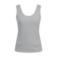 thumbnail image 4 of MEZZALL Women Lace Tank Tops Summer Solid Color Round Neck Casual Sleeveless Shirt Blouse For Daily Wear Relaxed Fit Ladies Camisole, 4 of 4