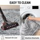thumbnail image 2 of Alfombra para pasillo Kuta Oriental, lavable, 80 x 365 cm, color gris, 2 of 5