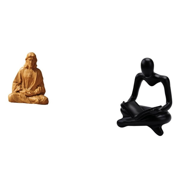 Estatua del Corazón de Jesús, figura católica de resina, pensador abstracto, obra de arte, estatua decorativa moderna, adecuada para regalar,