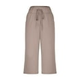 thumbnail image 5 of Comfy Pants for Women Women's Capri Pants Casual Point Pants With Drawstring For Everyday Wear Summer Bottoms For Men And Women Comfortable And Versatile Styling Options, 5 of 6