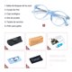 thumbnail image 5 of Cyxus TR90 Gafas redondas de luz azul Gafas de mujer Anti UV Eyestrain w / case Cyxus Style, 5 of 8