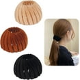 thumbnail image 1 of LAICAIW 3 Pcs Pinces à Cheveux Nid d'Oiseau Accessoires pour Cheveux pour Femmes et Filles Velours Extensible Chignon Pince à Cheveux Fixe Vintage Rétractable Porte-Queue de Cheval Boucles (Couleur-10), 1 of 6