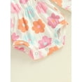 thumbnail image 5 of Miaouyo Baby Girls Autumn Romper Long Sleeve O Neck Floral Print Casual Romper with Headband, 5 of 6