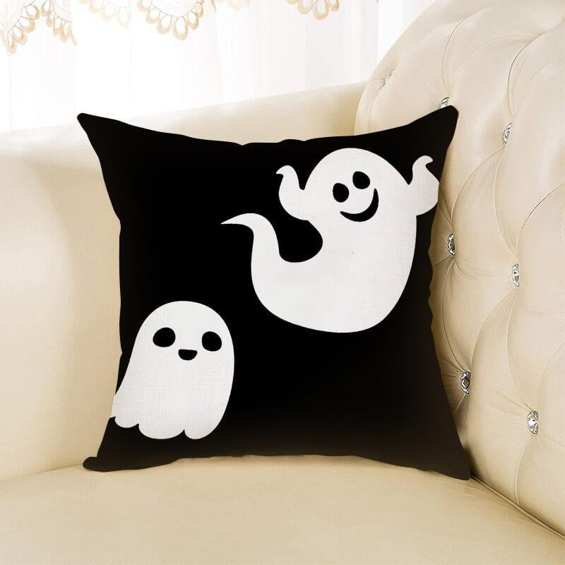 USA SELLER Emoji Pillow 11"Inch Large Emoticon White Smiley Silly Yellow Ghost 