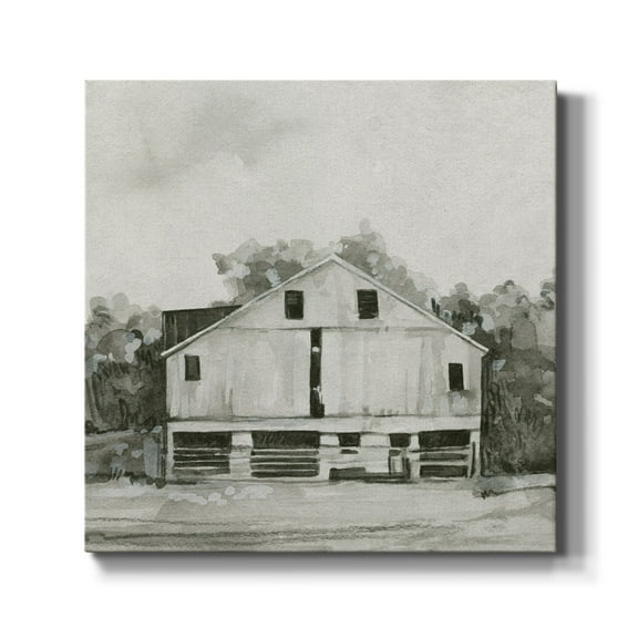 Wexford Home Solemn Barn Sketch I-Premium Gallery Wrapped Canvas, 10" x 10" - Ready to Hang