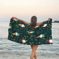 thumbnail image 2 of DouZhe Quick Dry Beach Towel, Super Absorbent Cute Little Gnomes Mushroom Pattern Bath Travel Towels, 31.5"x63", 2 of 7