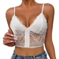 thumbnail image 1 of Gibobby Conjunto ropa interior mujer Conjunto de Lencería Sexy para Mujer Sexy Conjunto de Bralette de Encaje Cruzado Conjunto de Brasier y Bragas(Blanco, G), 1 of 5