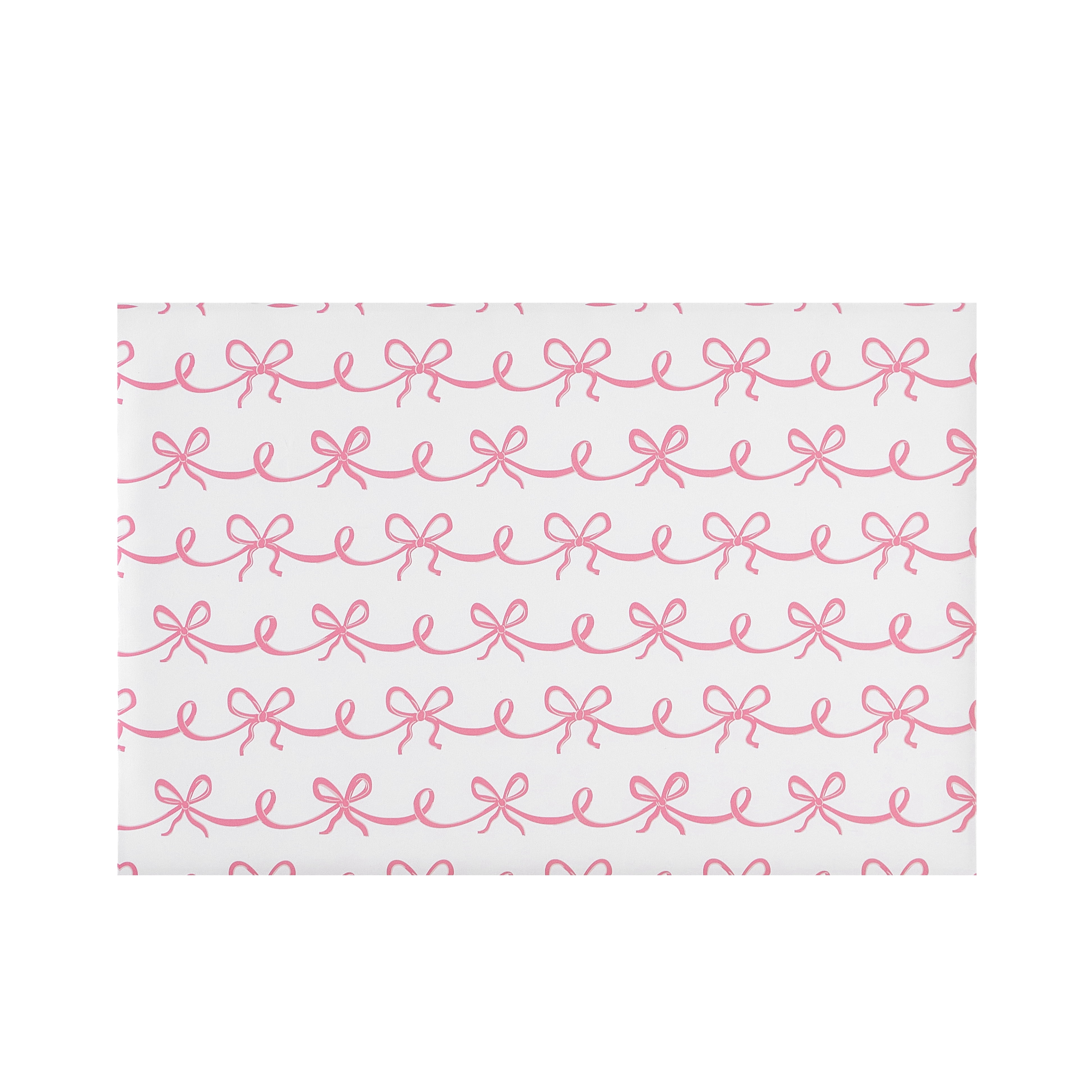 Urban Shop Dorm Bulletin Board, 24" x 16", Pink, Ribbon Print, Decorative Bow & Pearl Push Pins Included