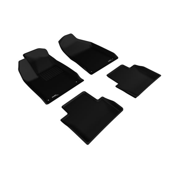 3D MAXpider Custom Fit Kagu Floor Mat (Black) Compatible with Chrysler 200 2015-2017 - Full Set