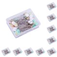 thumbnail image 2 of Billuyoard Alfileres de confección bordado acolchado agujas de coser reutilizables herramientas para el hogar Color luz al azar flor 50 Uds Flor de luz 50PCS 10piezas Billuyoard CBP262841, 2 of 4