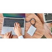 Western Digital 6TB WD My Passport Ultra for Mac USB-C and USB 3.2 Gen 1, Portable External Hard Drive HDD, Silver - WDBGKC0060BSL-WESN