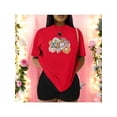 thumbnail image 1 of Playera Blusa Mujer De Mamá con Estampado de Flores Ropa Casual y Bonita para Día de la Madre Color Rojo Talla Grande Marca Emil SaEs, 1 of 4