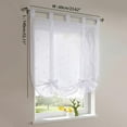 thumbnail image 2 of Monfince 1pc Roman Window Shades, Semi Sheer Short Curtain Home Drapes Valance for Bedroom Bathroom Decoration, 1 Panel, 2 of 4