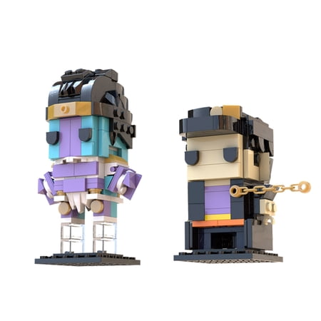 JoJo Figures Giorno Giovanna Gold Experience Building Blocks Kit Cartoon Characters Bricks Toys Gifts for Children Kids