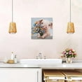 thumbnail image 5 of CDDposter Pig Pictures Canvas Wall Art Animal Pink Pig Pictures Holding Flowers Canvas Print Farm Animals Picture Decor 12x12inch, 5 of 7
