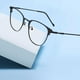 thumbnail image 3 of con bloqueo de luz azul, montura metálica, lente transparente, bocina clásica, para juegos de computadora para hombres, s, duermen m Negro Macarena Anteojos comerciales, 3 of 8