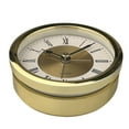 thumbnail image 4 of Yinanstore Horloge Ronde Moderne avec Chiffres Romains pour Salon Chambre École Or, 4 of 8