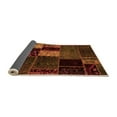 thumbnail image 2 of Ahgly Company Indoor Square Patchwork Orange Transitional Area Rugs, 4' Square, 2 of 4