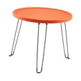 thumbnail image 2 of simhoa Table Ronde Pliée Table d'Appoint Tatami Tendance pour Pique-Nique Voyage Sports de Plein Air Orange, 2 of 8