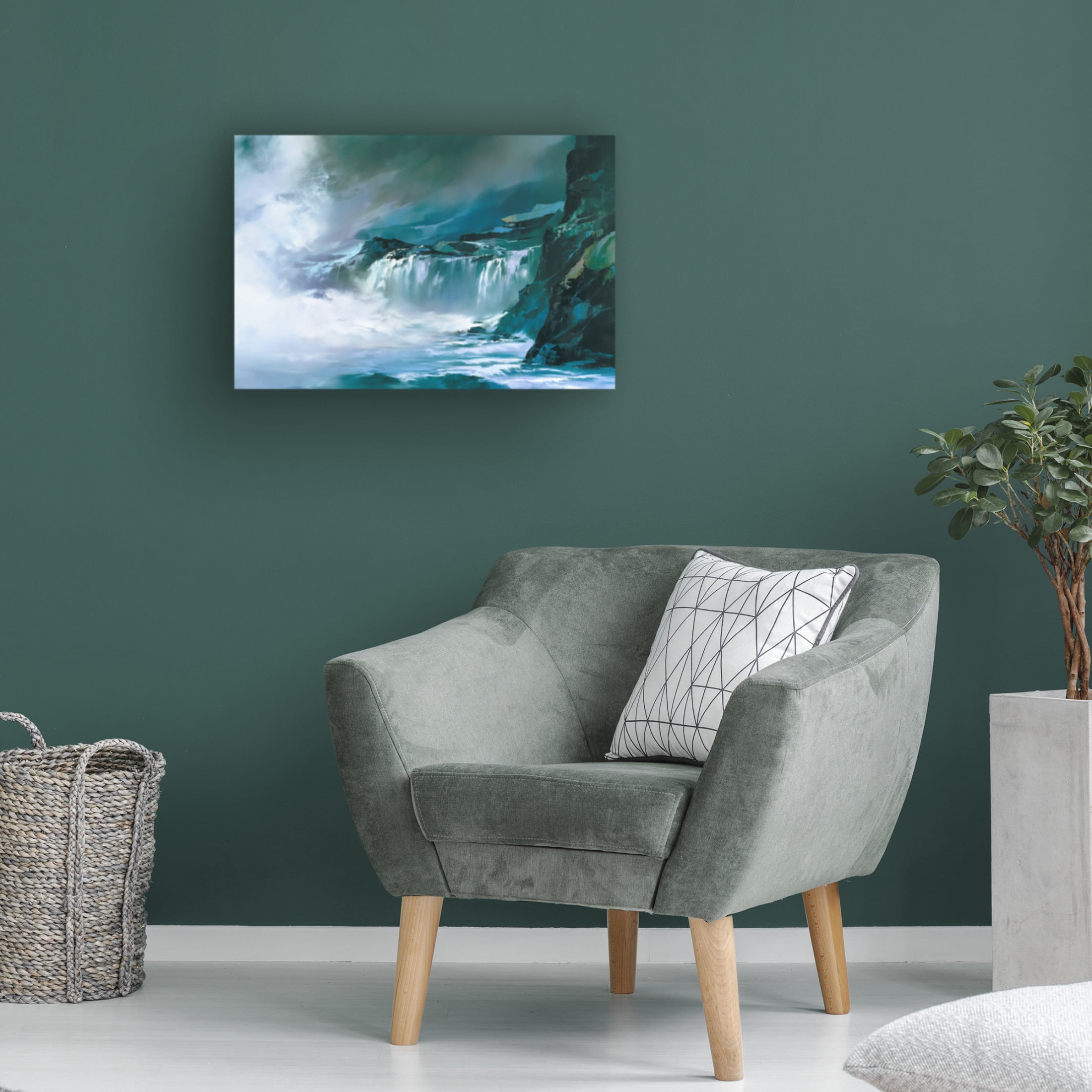 Canvas Wall Art - Thomas Leung 'Big Island Surf' Wall Art for Living Room, Bedroom, or Office Décor by Trademark Fine Art - 32 x 22 Inches